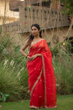 Suvarnangi (Golden Pita Organza Saree)