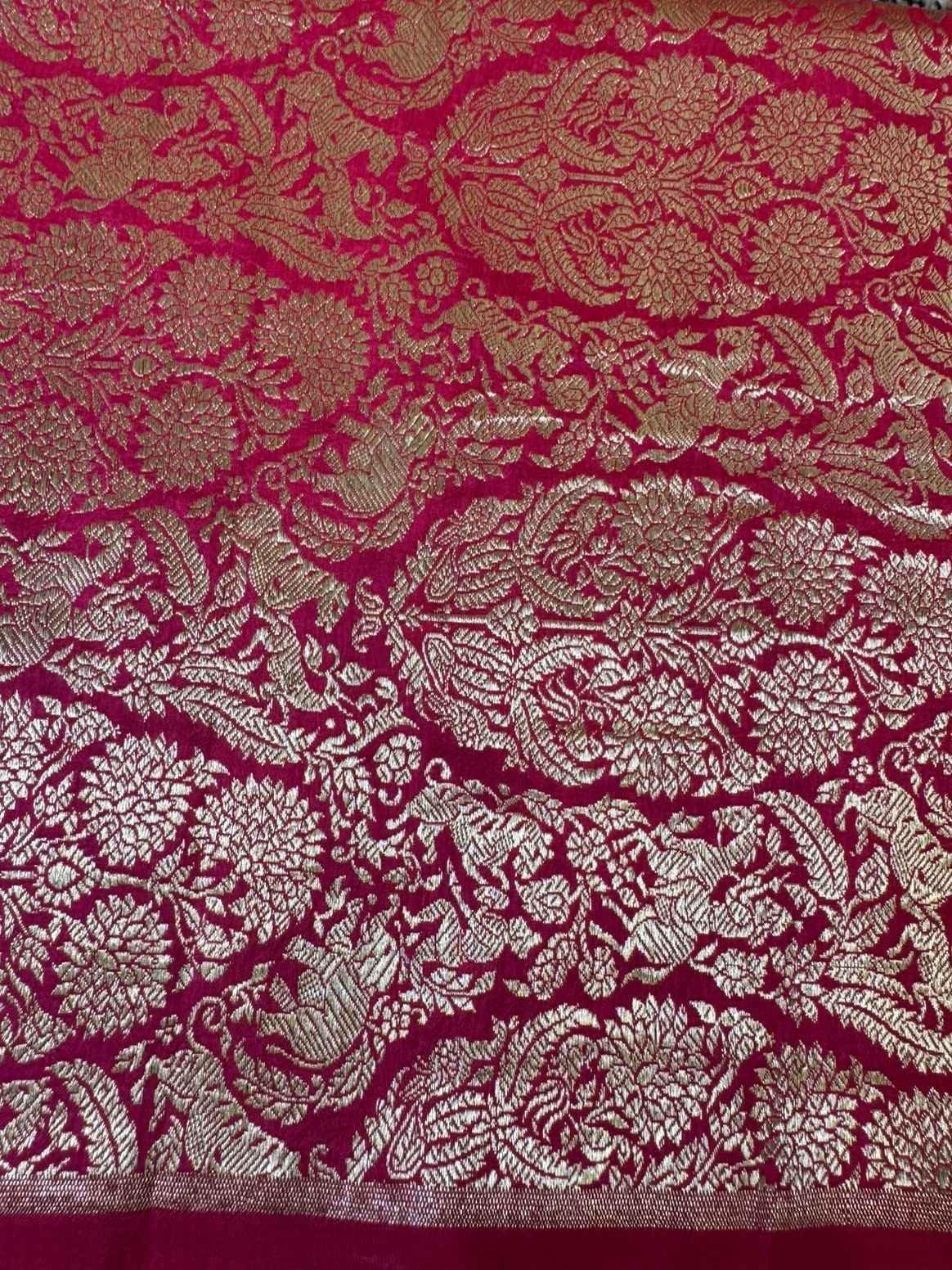 Vedvalli (Shikargha Jangla Brocade Fuschia Pink)