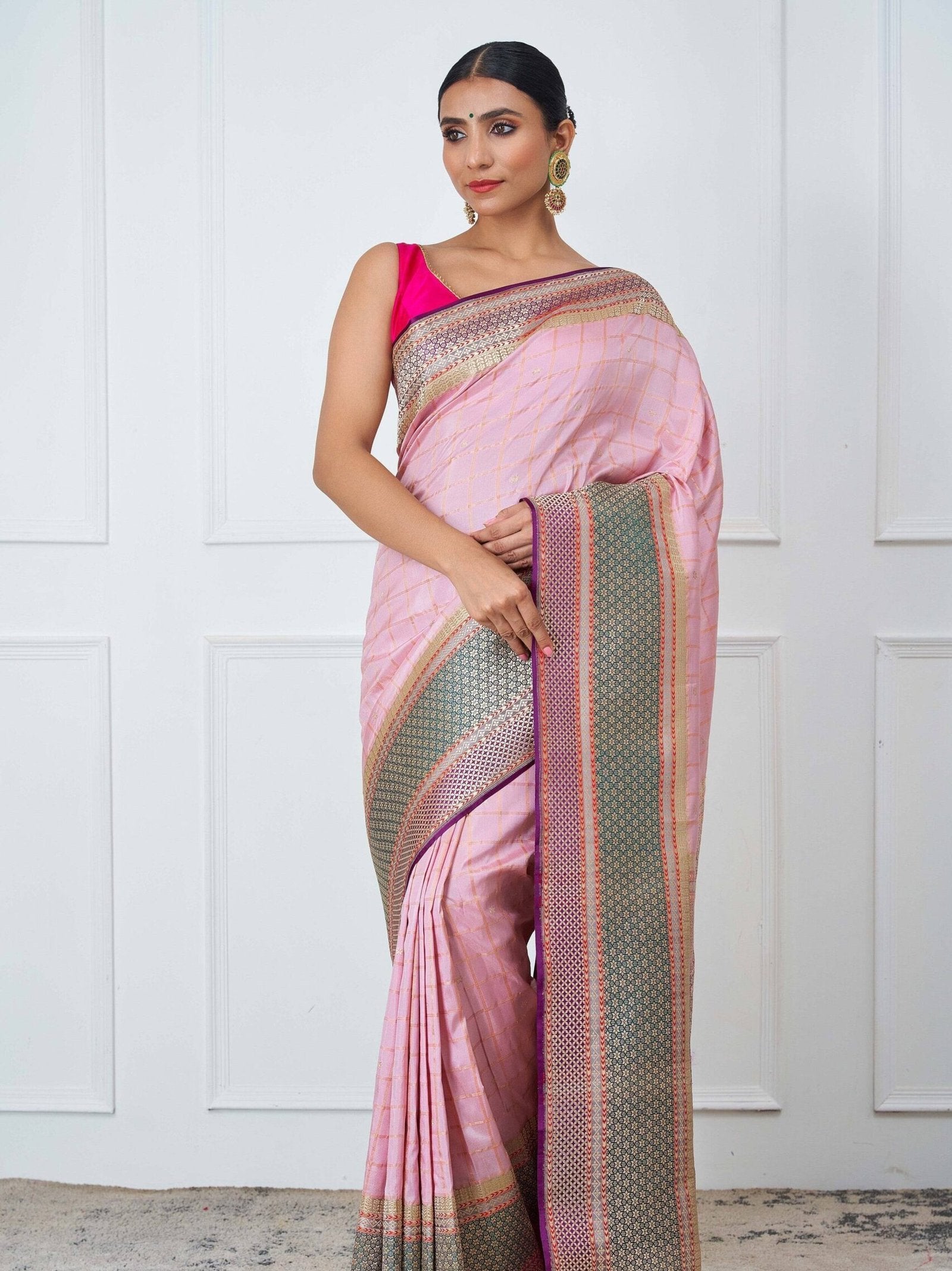 Yugandhara (Vintage Revival Pink Saree)