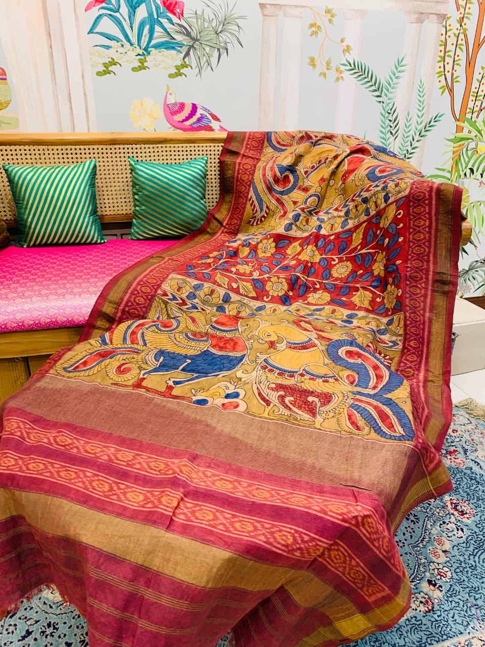 Parijyot (Heritage Patola Kalamkari Dupatta)