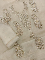 Mrinalika (Ivory Chikankari Mukaish Suit Set)