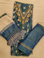 Pushpadhya (Radiant Tissue Dabka Suit)