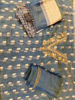 Pushpadhya (Radiant Tissue Dabka Suit)
