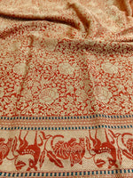 Mrigakshi (Golden Kadwa Shikargah Dupatta)