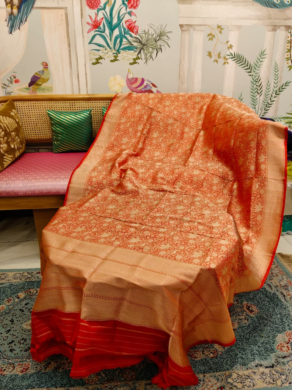 Mrigendra (Royal Shikargah Kadwa Dupatta)
