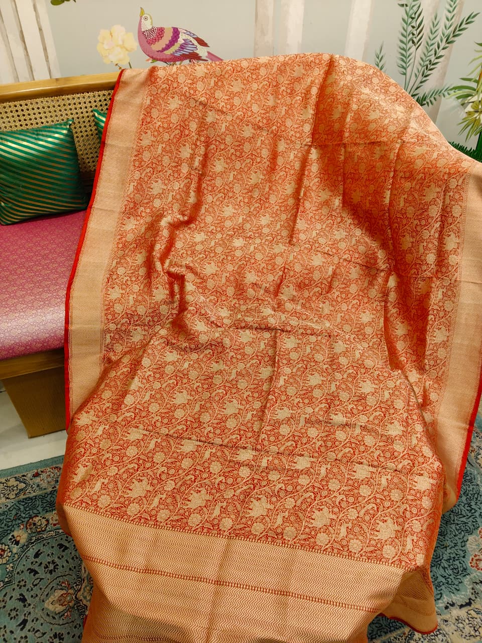 Mrigendra (Royal Shikargah Kadwa Dupatta)