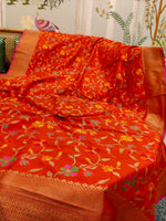 Raktaparna (Royal Jangla Paithani Dupatta)