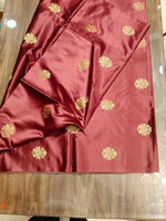 Nityapushpa (Golden Kadwa Mushru Banarasi Fabric)