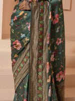 Green Mushru Saree