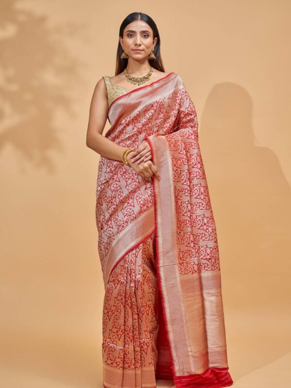 Red trendy sarees