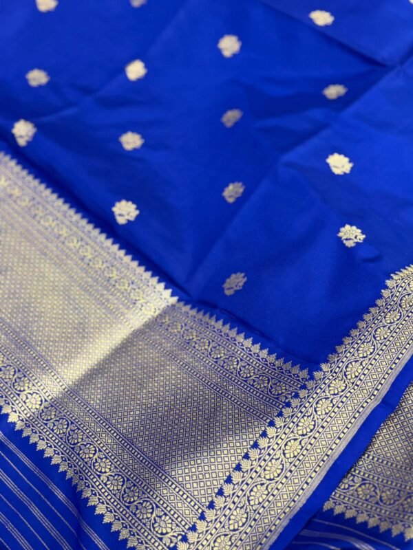 blue reception sarees