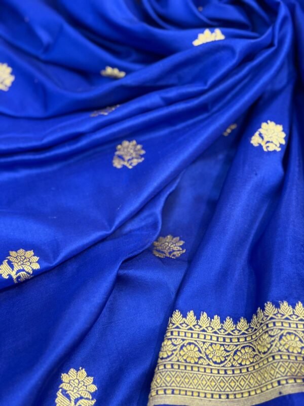 blue reception sarees