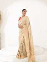 Cream Luxury Saree