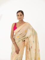 Cream Luxury Saree