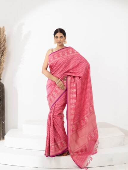 Pink sarees for anniversary