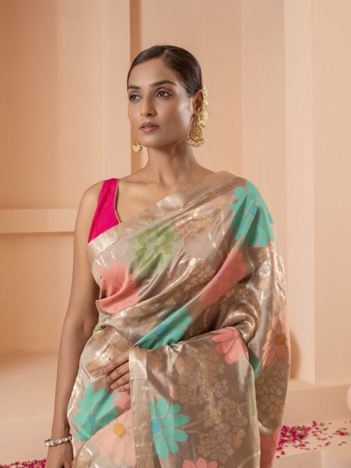 Printed Silk Banarasi Saree