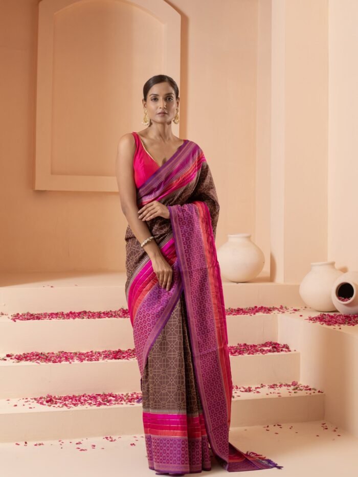 Pink Silk Luxury Saree