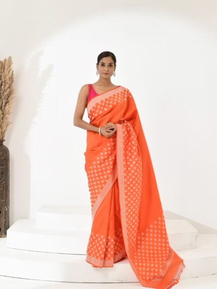 Orange Luxury Saree