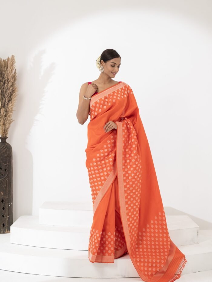 Orange Luxury Saree