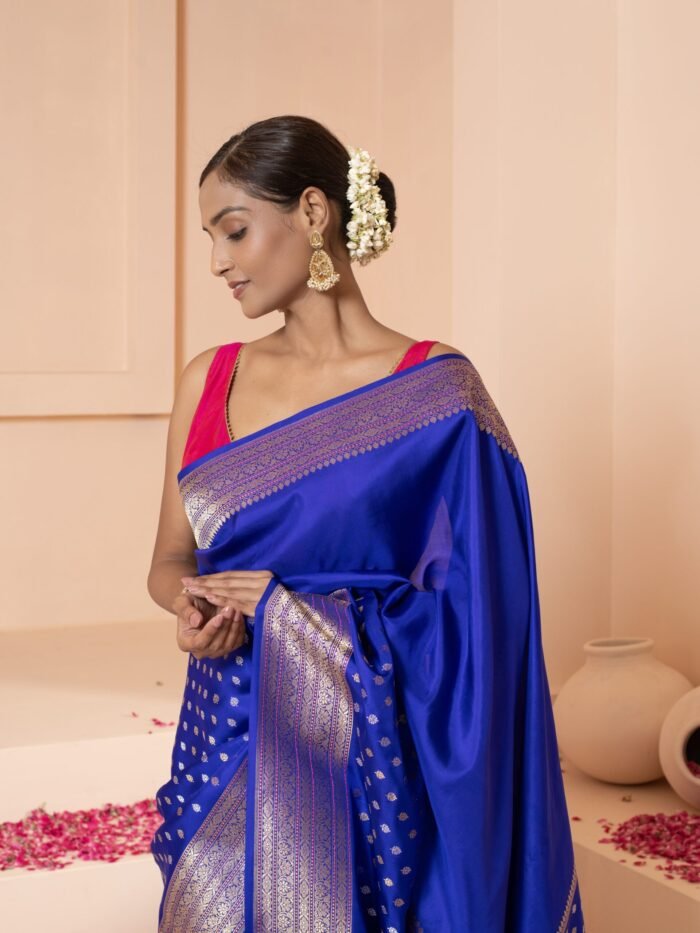 Blue Silk Saree