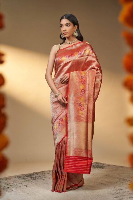Red Banarasi Saree
