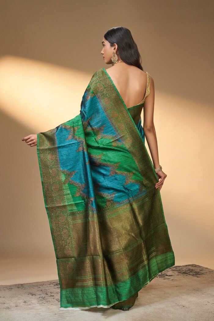 Tussar Silk Zari Saree