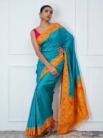 Kanaka (Ektara Checkered Jamdani Saree) - Image 4