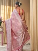 Aarvya (Silver Zari Iktara Bootiedar Blouse Saree) - Image 2