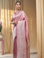 Aarvya (Silver Zari Iktara Bootiedar Blouse Saree) - Image 4