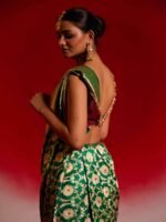 Yashica (Allover Katan Emerald Green Jangla) - Image 5