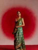 Yashica (Allover Katan Emerald Green Jangla) - Image 2