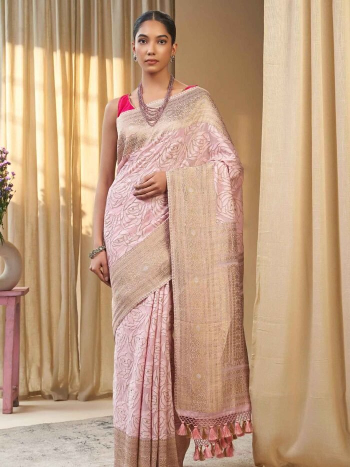 Anasuya (Chikankari Ari Banarasi Georgette Saree) - Image 1