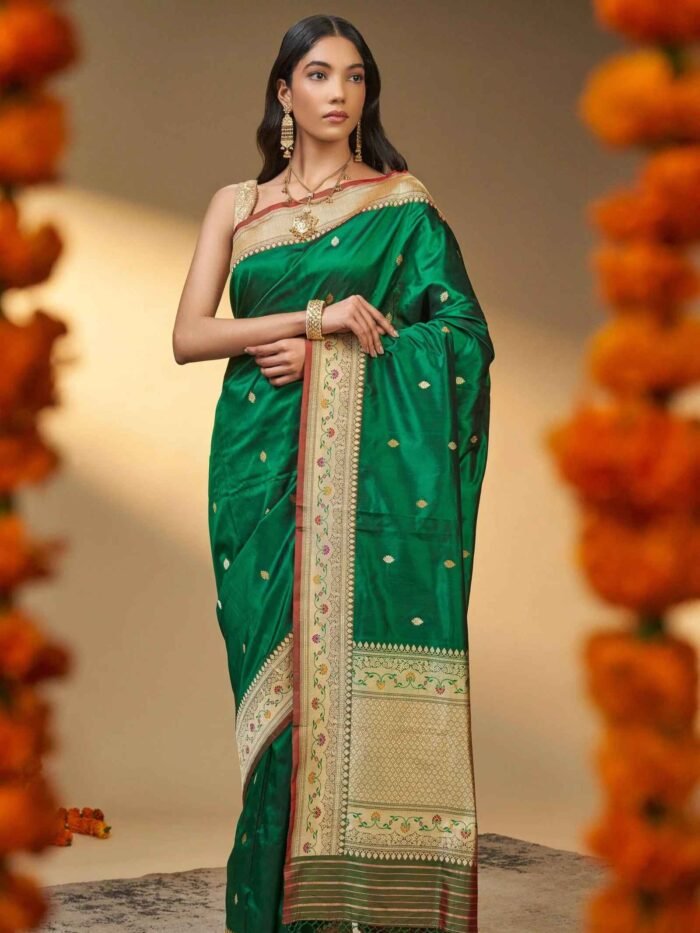 Annapurna (Kadwa Meenakari Katan Silk Saree) - Image 3
