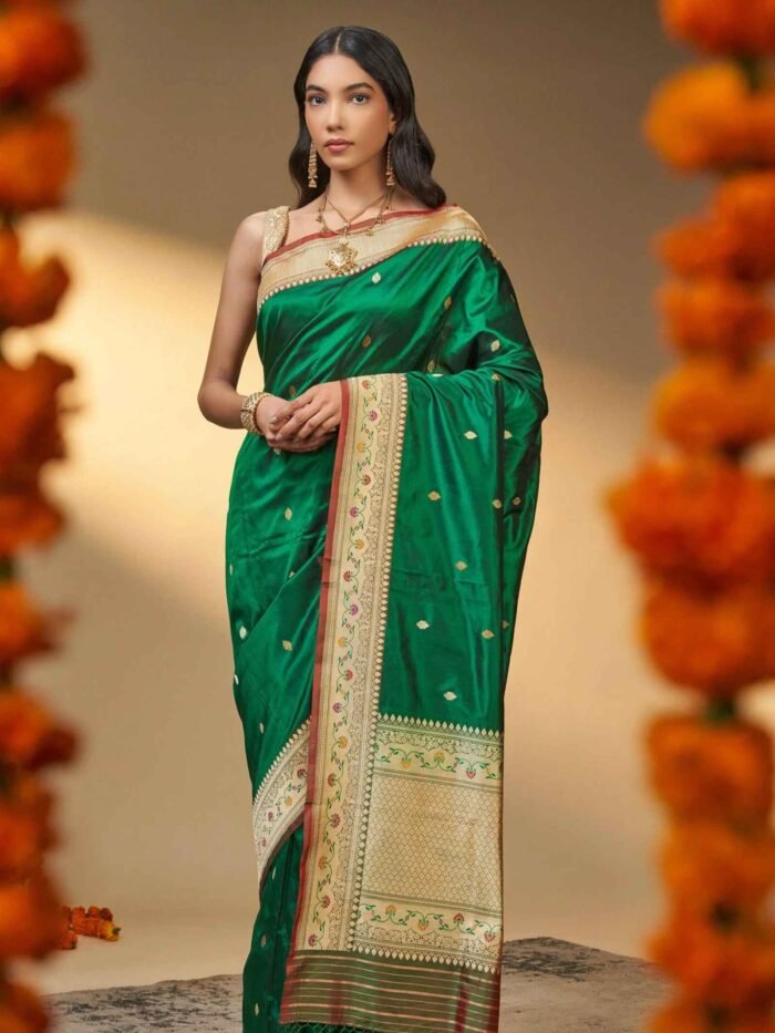 Annapurna (Kadwa Meenakari Katan Silk Saree) - Image 1