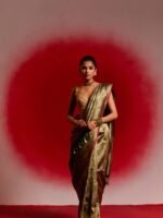 Gaurangi (Bottle Green Brocade Saree)