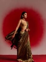 Gaurangi (Bottle Green Brocade Saree) - Image 2