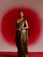 Gaurangi (Bottle Green Brocade Saree) - Image 3