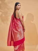 Tanishka (Brocade Pink Jangla Saree) - Image 3