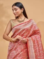 Nitya (Brocade Red Paisley Saree) - Image 4