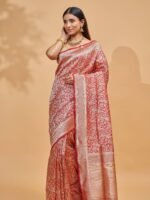 Nitya (Brocade Red Paisley Saree) - Image 2