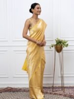 Ira (Brocade Yellow Banarasi Silk Saree) - Image 2
