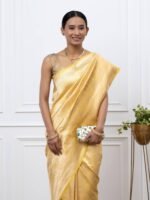 Ira (Brocade Yellow Banarasi Silk Saree) - Image 4