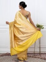 Ira (Brocade Yellow Banarasi Silk Saree) - Image 3