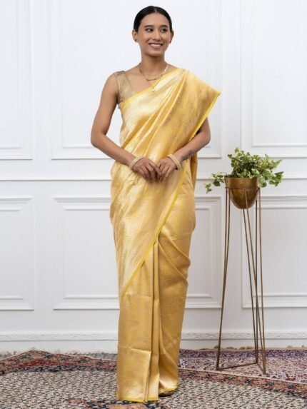 Ira (Brocade Yellow Banarasi Silk Saree)