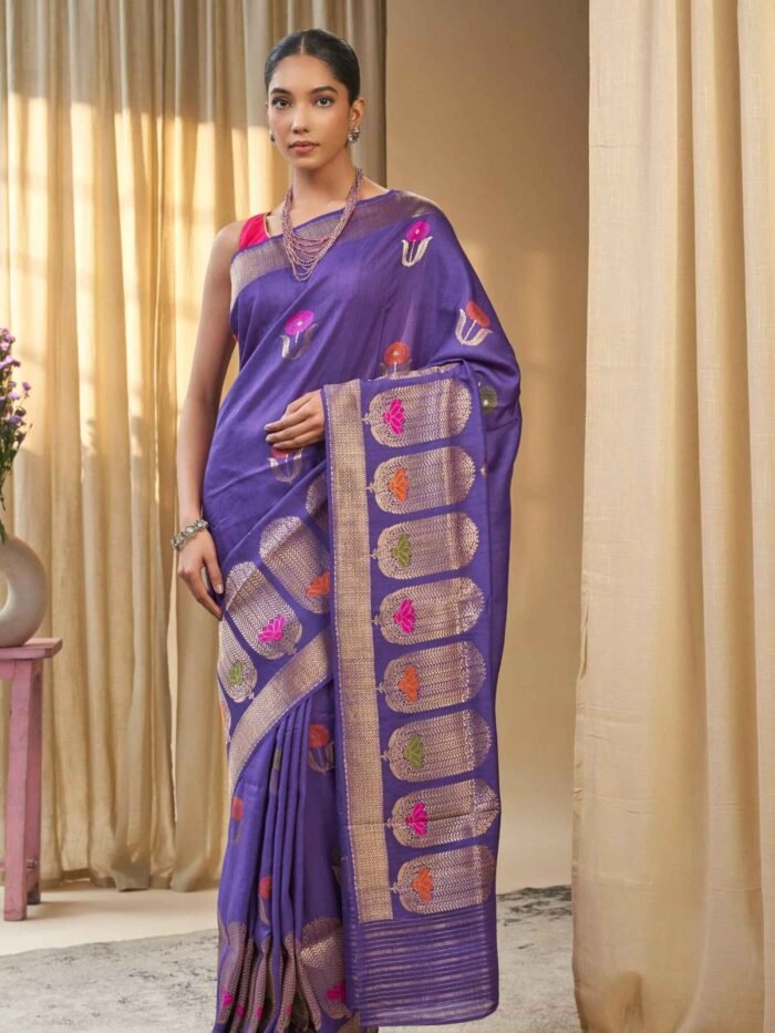 Chandni (Regal Tussar Georgette Banarasi Saree) - Image 1