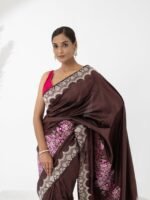 Triveni (Elegant Iktara Meenadar Boota Border Saree ) - Image 4