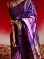 Tavishi (Fusion Kanchi Ikkat Bandhini Saree) - Image 5