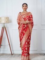 Anvitha (Gulabo Red Kadwa Jangla Saree)