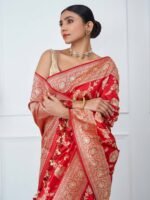 Anvitha (Gulabo Red Kadwa Jangla Saree) - Image 5