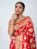 Anvitha (Gulabo Red Kadwa Jangla Saree) - Image 4